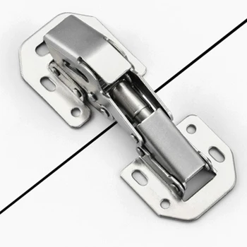 

90 Degree 3-5 Inch Free Perforated Hinge Cabinet Wardrobe Hinge Thickened Angle Folding Spring Door Hinge Furniture Hardware