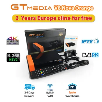 

Full HD Freesat V8 V9super receiver, built-in WiFi power supply, DVB-S2 Gtmedia V8 Nova TV boxFree Europe Cline 2 years