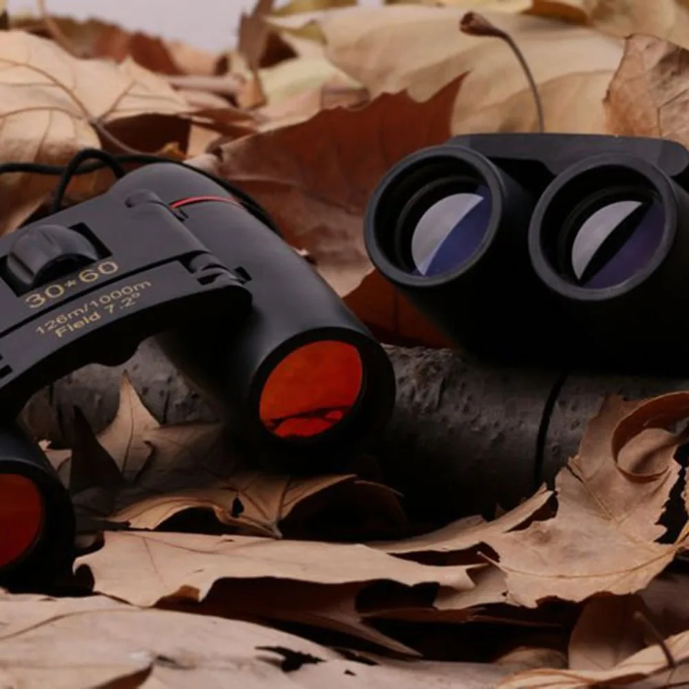 

Small Folding Binoculars Mini Binoculars 30X60 HD Wide Angle Portable Low Light Level Night Vision Pocket Binoculars