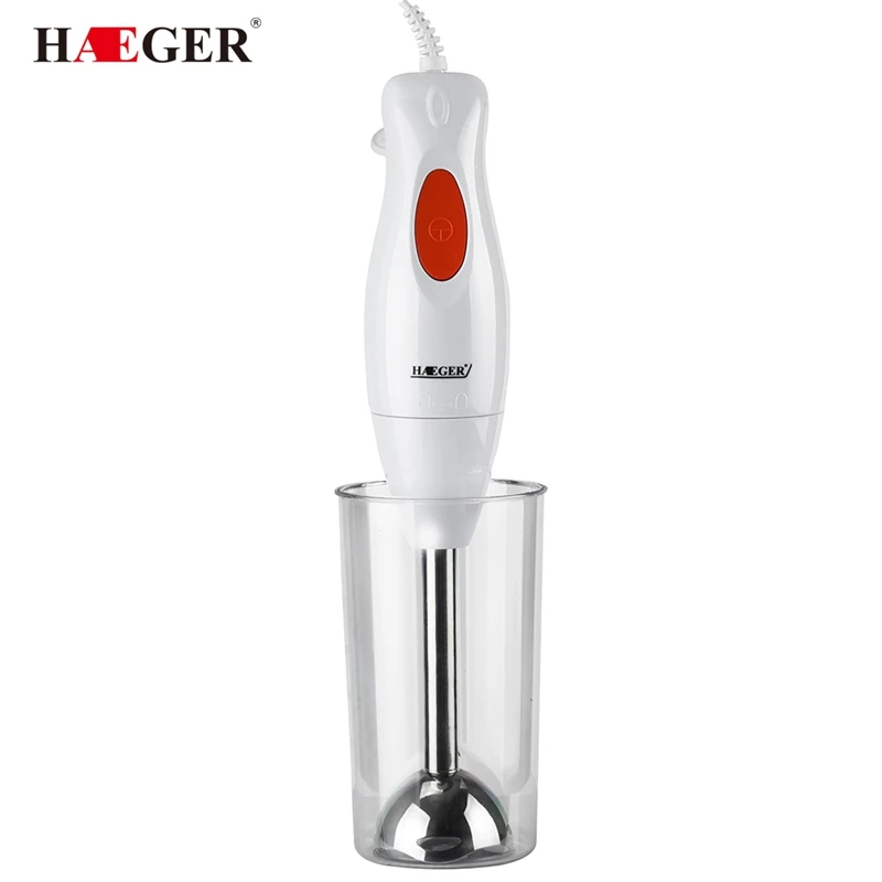 Haeger 300W Colorful Electric Food Blender Juicers Mixer Kitchen Detachable Hand Blender Egg Beater Vegetable Blend with Cup Cup Haeger 300W Colorful Electric Food Blender Juicers Mixer Kitchen Detachable Hand Blender Egg Beater Vegetable Blend with Cup Cup