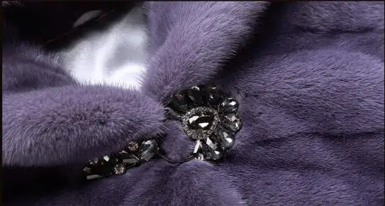 Женская Шуба из натурального меха yolanфеи зимняя шуба норки Толстая куртка