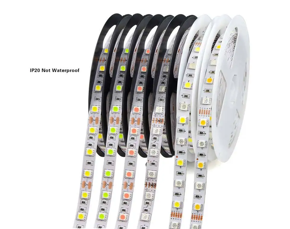 

Cross Border Hot Sales 12V Low Voltage SMD5050 LED Light Belt Super Bright 60 Lamp Beads Showcase Decoration LED Flexible Strip