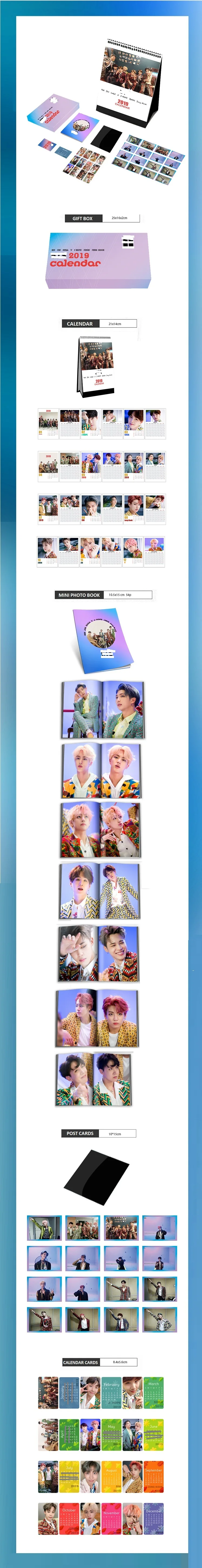 [MYKPOP]~~ календарь и фотоальбом книга и почтовые карты и календарные карты, коллекция фанатов KPOP Bangtan SA19120701