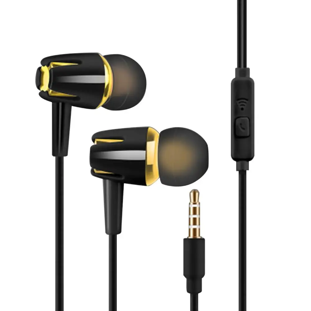 Auriculares intrauditivos estéreo con cable y cancelación de ruido, audífonos con cable Universal de 96dB-110dB, con micrófono, accesorios para teléfono y PC, TPE
