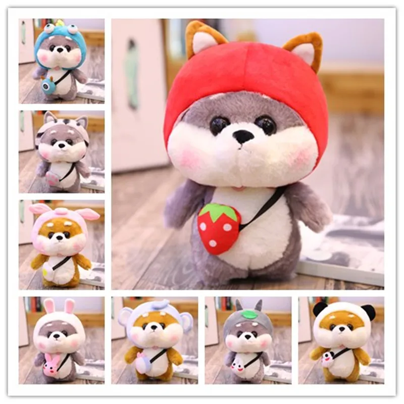 

Cute Plush Dog Toys Shiba Inu Stuffed Animal Doll Cospaly Rabbit Totoro Kawaii Appease Funny Toy Kids Christmas Gift Home Decor