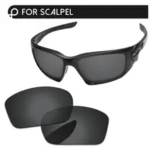 Papaviva черные поляризованные Сменные линзы для скальпеля OO9095 солнцезащитные очки оправа UVA и UVB Защита