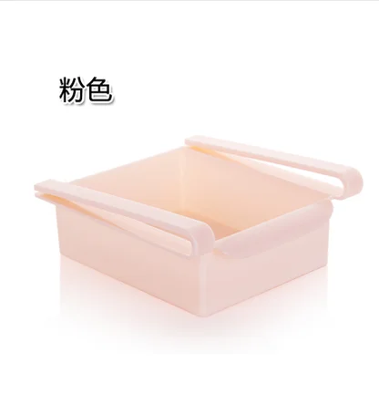 pink Eco-Friendly Kitchen Organizer Multifunction Refrigerator Storage Basket Fridge Stretchable Storage - Цвет: pink