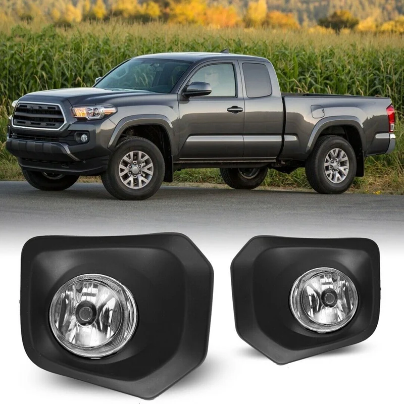 Для Toyota Tacoma- светодиодный Противотуманные фары прозрачные линзы бампер лампа+ проводка+ переключатель комплект