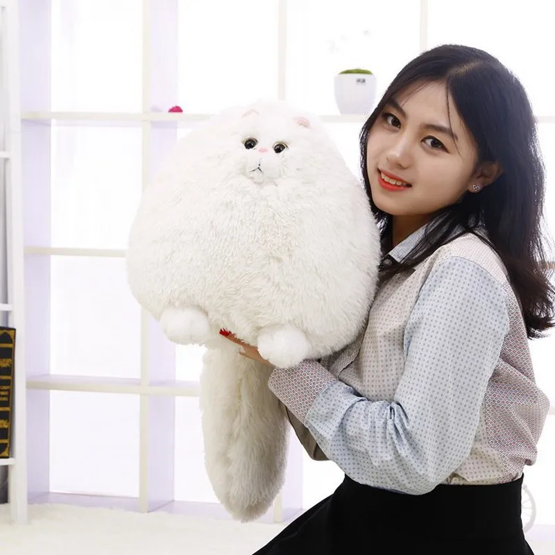 

Hot Selling Long Tail Model Persian Cat Plush Toys-Processing Customizable Logo Recruit Agents