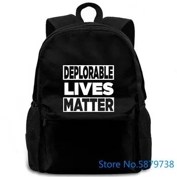 

Deplorable Deplorable Lives Matter Basket of Deplorables Unisex and Wo women men backpack laptop travel school adult