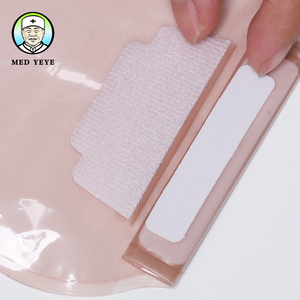Дети один кусок системы ostomy сумки 5 шт. с мягкой подкладкой из нетканого материала и застежка-липучка для детей день и ночь использования