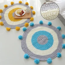 Ковер ручной работы, круглый ковер для гостиной, спальни, отеля, ковер, весна-осень, вязаный, alfombres Para La Sala, современный