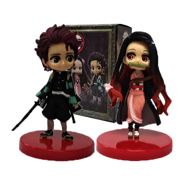2 шт./лот аниме Demon Slayer Kimetsu no Yaiba Qposket ПВХ фигурка модель игрушки в подарок