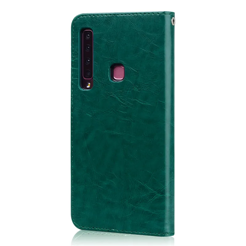 cute samsung phone case Luxury Flip Leather Wallet Phone Case For Samsung Galaxy A9 2018 Case A920F SM-A9200 A 9 2018 Phone Case With Card Holder Coque kawaii phone case samsung