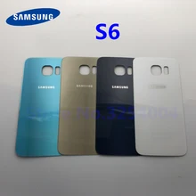 Заднее стекло для samsung Galaxy S6 G920 G920F G920P G920A G9200 SM-G920F задняя крышка для батареи