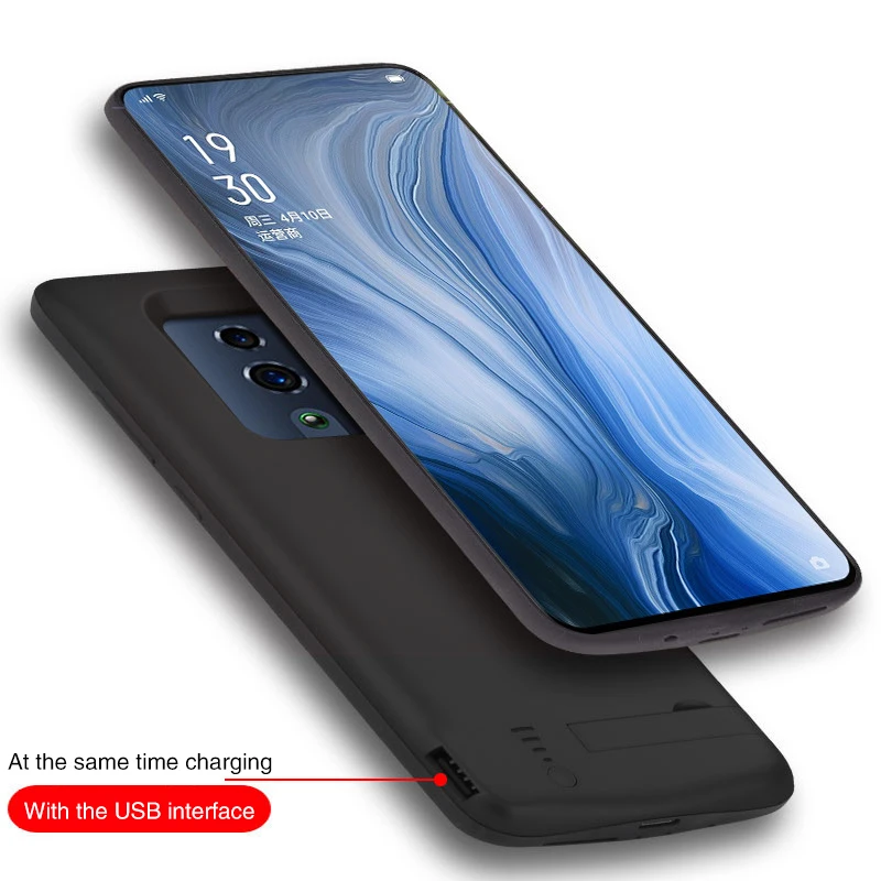 Чехол для зарядного устройства Oppo Reno 10x Zoom 5000 мА/ч, внешнее запасное зарядное устройство, внешний аккумулятор, чехол для аккумулятора, чехол для зарядного устройства