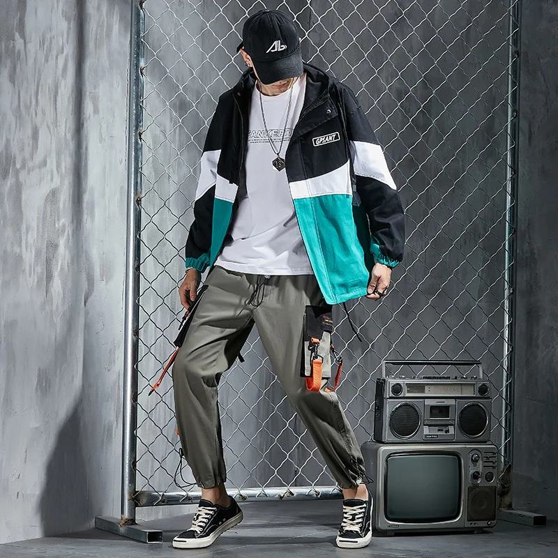 Blog Male Set Winter Suit Men Jogger Set Hoodies Sport Suits Men Sweatshirt Pants Streetwear Cargo Pants Tracksuit Men's Windbreaker