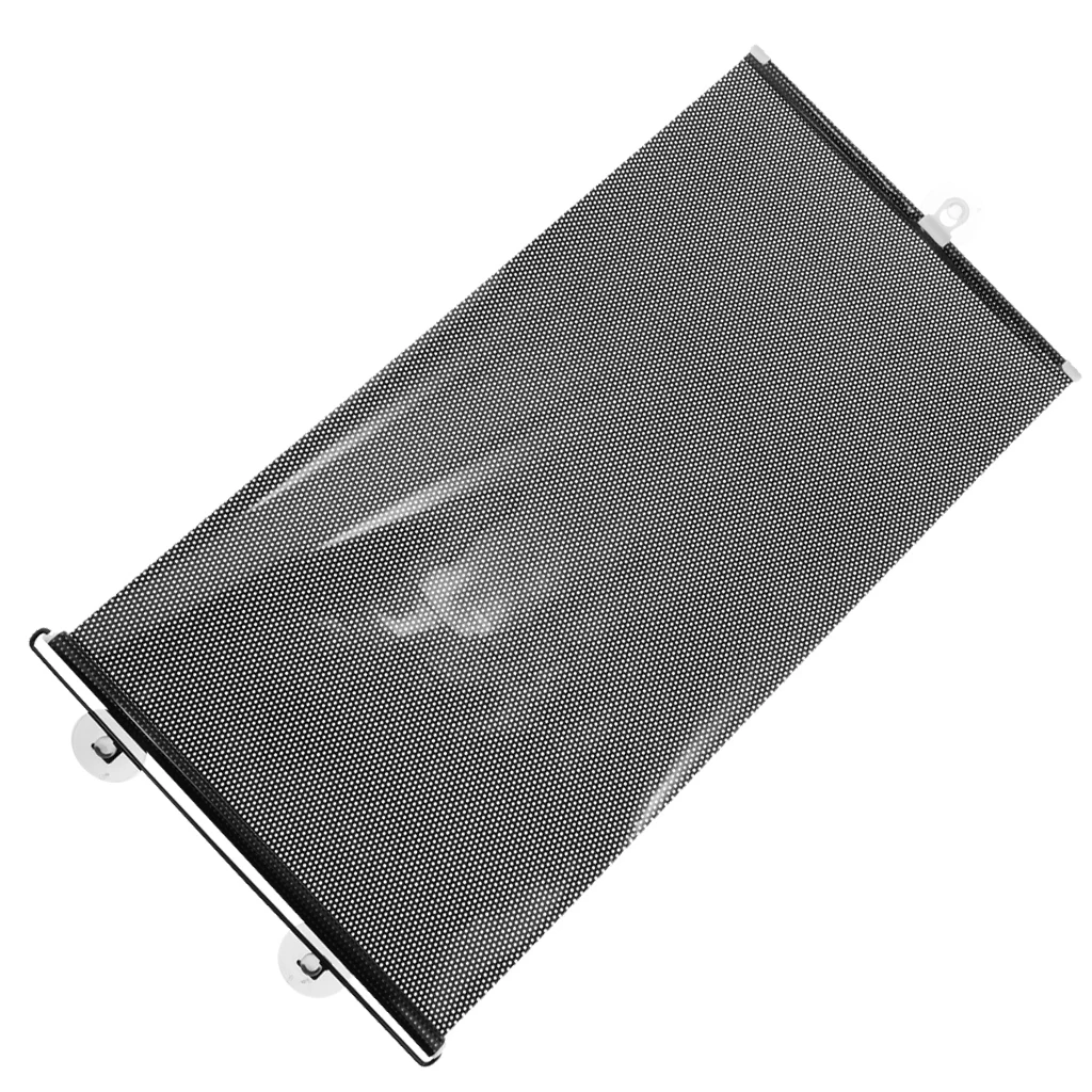 Retractable Rear Front Window Curtain Sun Shade Roller UV Cut/ Protection 40x125cm White/Black