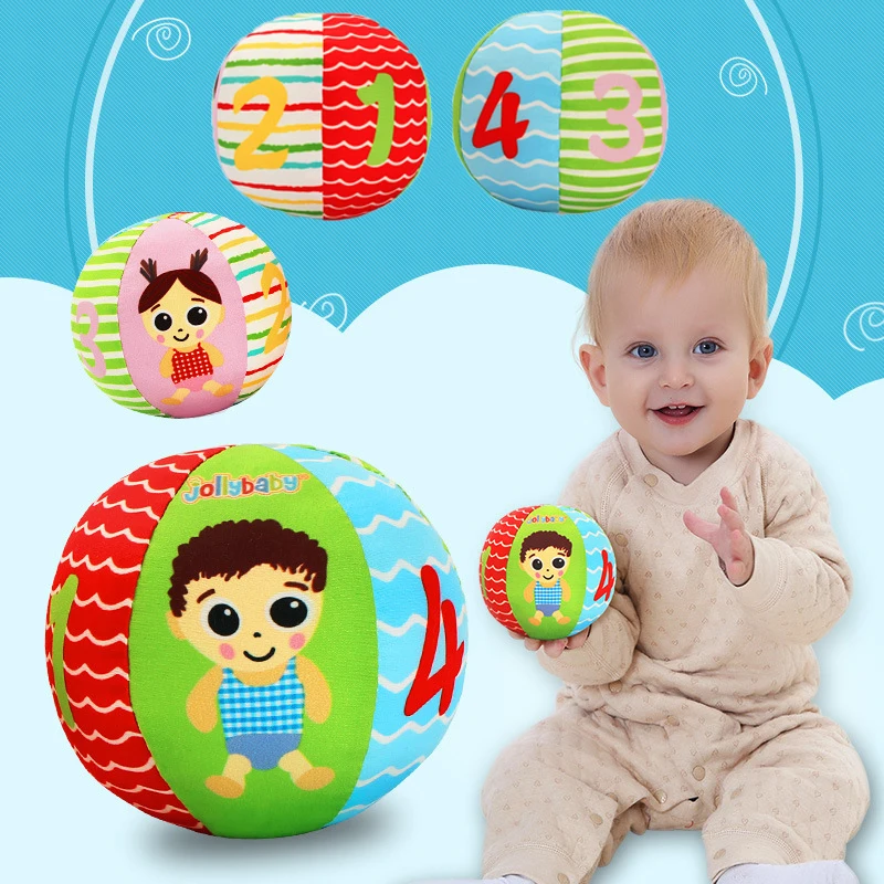 Baby toys soothe baby balls rattle comforter soft hand grasp ball educational sensory activity baby crawling 0 6 12 months