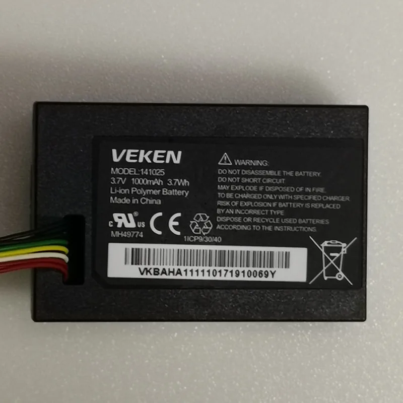 3,7 V 1000mah Новый аккумулятор для аккумуляторов VEKEN 141025