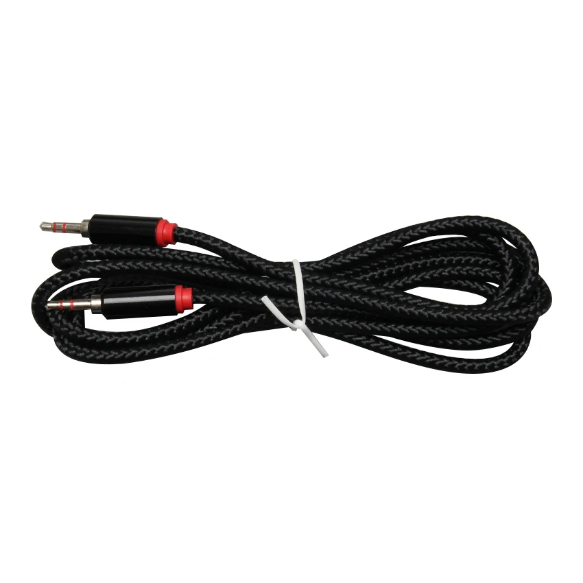 2m Nylon Braid Jack 3 5mm Audio Cable Male Stereo AUX Cable M M Headphone Cord for IPhone Car Speaker Earphone MP3 4 20pcs