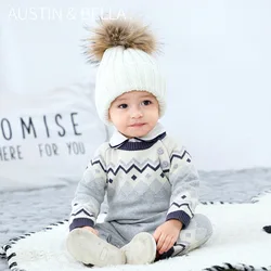 Body en tricot pour nouveau né, barboteuse à la mode pour bébé garçon, vêtements d'automne, combinaisons à manches longues pour tout petit 