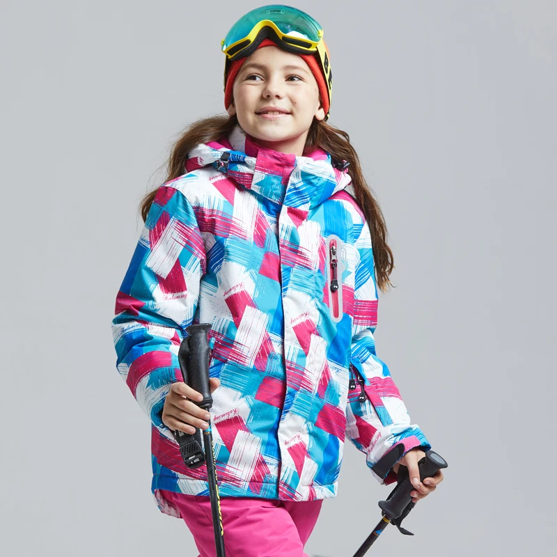 Kids Ski Suit Windproof Waterproof Warm Jacket&Pants Girls Boys Snow Set Winter Outdoor Wear Skiing Snowboarding Jacket Children