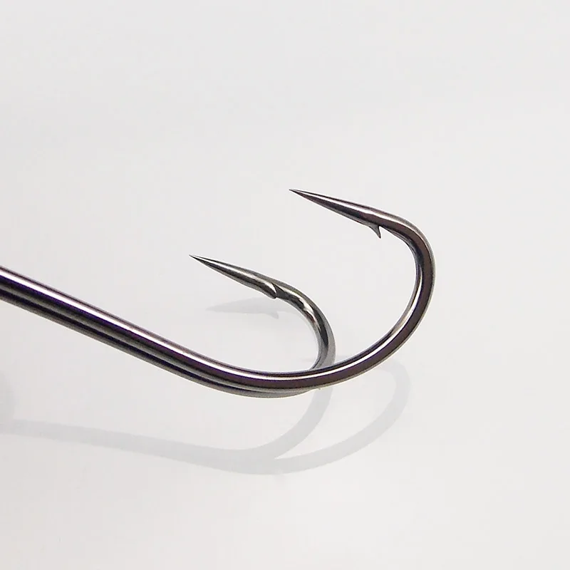 ESFISHING 10 шт. длинный хвостовик двойной крючок без нити рыболовный крючок для джига окуня рыболовные снасти для мягкой приманки