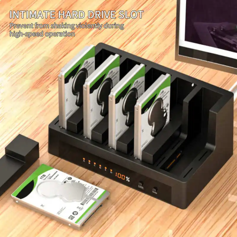 Док-станция для жесткого диска MAIWO 5-Bay SATA2.5/3.5in SSD/HDD внешний Дубликатор USB3.0 на Sata