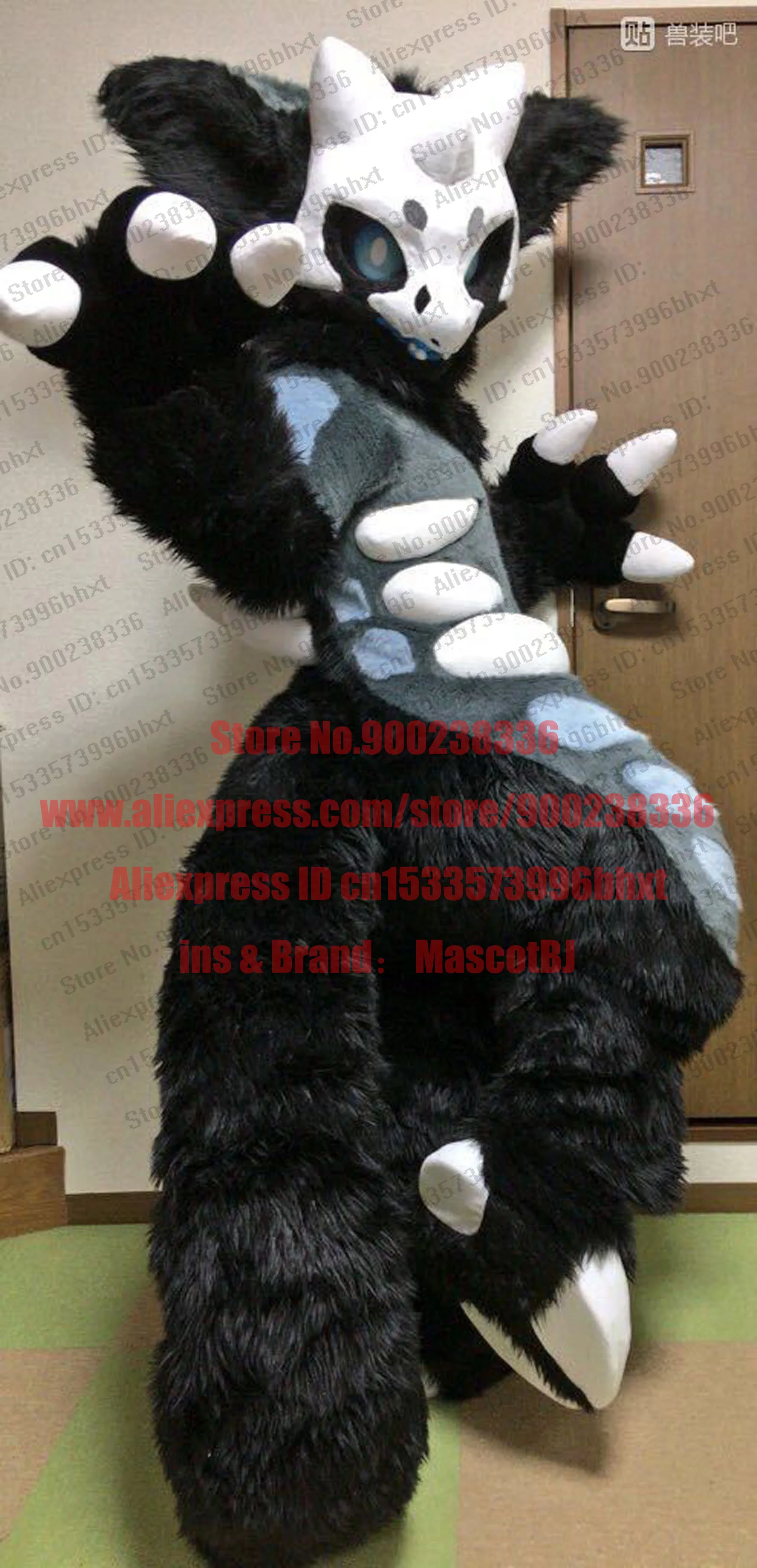 3-D Eyes Fursuit Fullsuit Huksy Dog Costumes Full Furry Suit Furries Anime BJ057 Teen FOR Child Adult | Тематическая одежда и