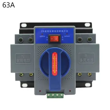 

Mini ATS 220V 2P Dual Power Automatic Transfer Switch Circuit Breaker 16-63A