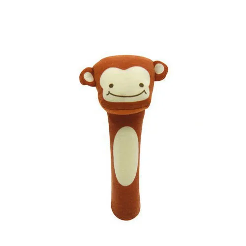 Monkey Детские погремушки для мобильных телефонов, мягкая кошка, тигр, плюшевая кукла, палочки, кроватка, кровать, подвесная игрушка в виде животного, кукла, детская игрушка K0037 - Цвет: Monkey