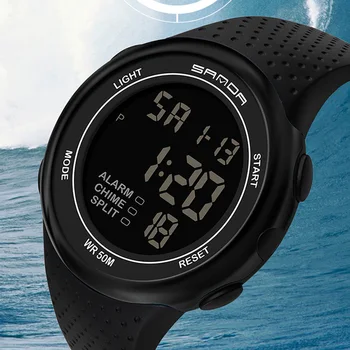 

SANDA Fashion Outdoor Sport Watch Men Multifunction Watches Alarm Clock Chronograph 5Bar Waterproof Digital Watch reloj hombre