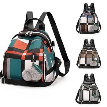 

Girls Hairball Mixedcolor Waterproof Backpack Shoulder Backpack Bags Fashion Ladies Bag for Teenager girls Модный женский рюкзак