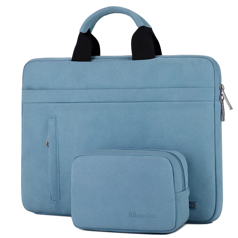 Pu Leather Laptop Bag 12 13.3 14 15.6 inch Waterproof Notebook HandBag Carry Case Sleeve For Macbook 13 Briefcase Sleeve