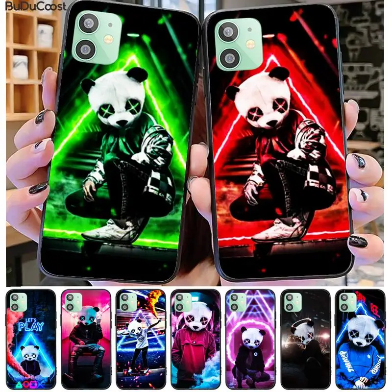 Милый светлый Блестящий телефонный чехол с пандой для Iphone 11 Pro11 Pro Max X XS XR MAX 8plus 7 6S