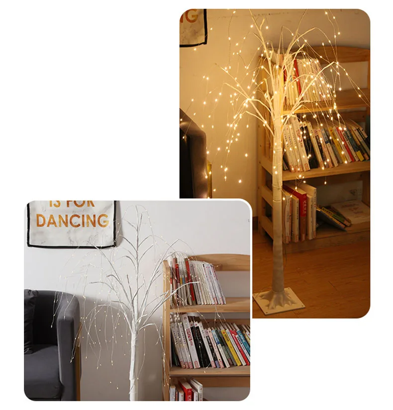 Chkok Home Creative LED White Tree Light