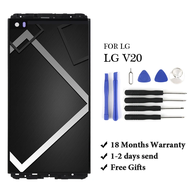 

18 month Warranty For LG V20 VS995 VS996 LS997 H910 LCD Display+Touch Screen Digitizer Assembly For LG V20 With Black Color