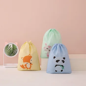 

For Makeup Neaten Cute Cartoon Animal Drawstring Bags Multi Purpose Waterproof PEVA Storage Bags Portable Travel Bag 1Pcs