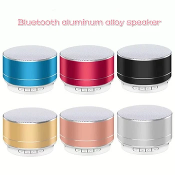 

Portable Bluetooth Speaker Stylish A10 Aluminum Alloy 3D Surround TWS Small Audio Subwoofer Bass Box