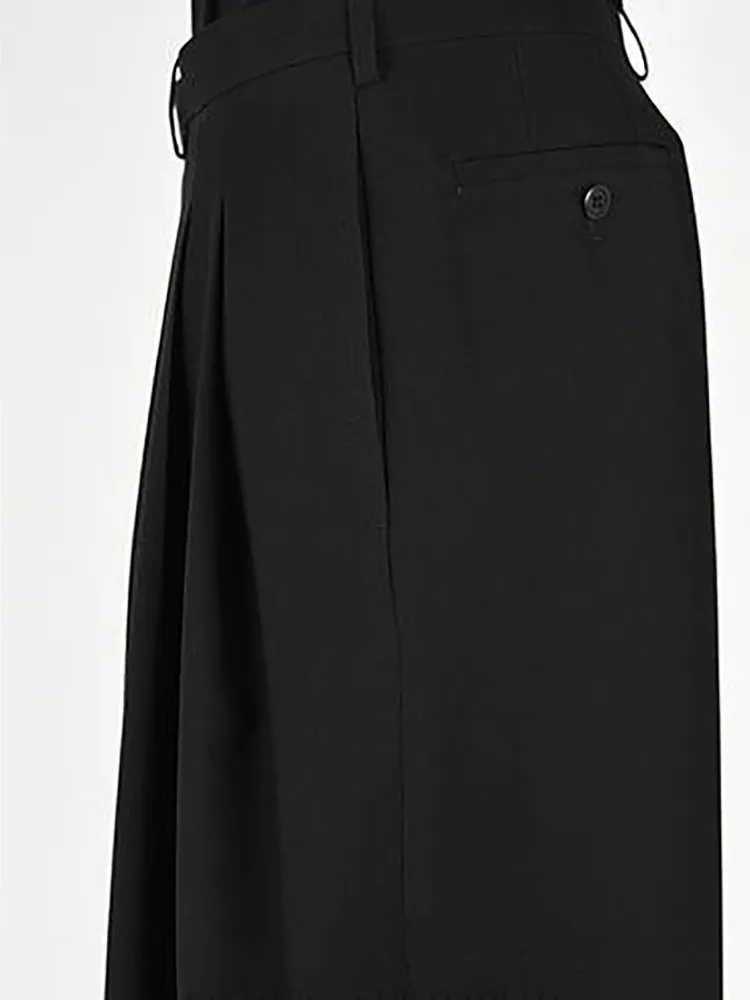 Men's Wide-Leg Pants Spring/Summer New Neutral Casual Loose Yamamoto Style Samurai Pants Casual Loose Large Size Eight Pants