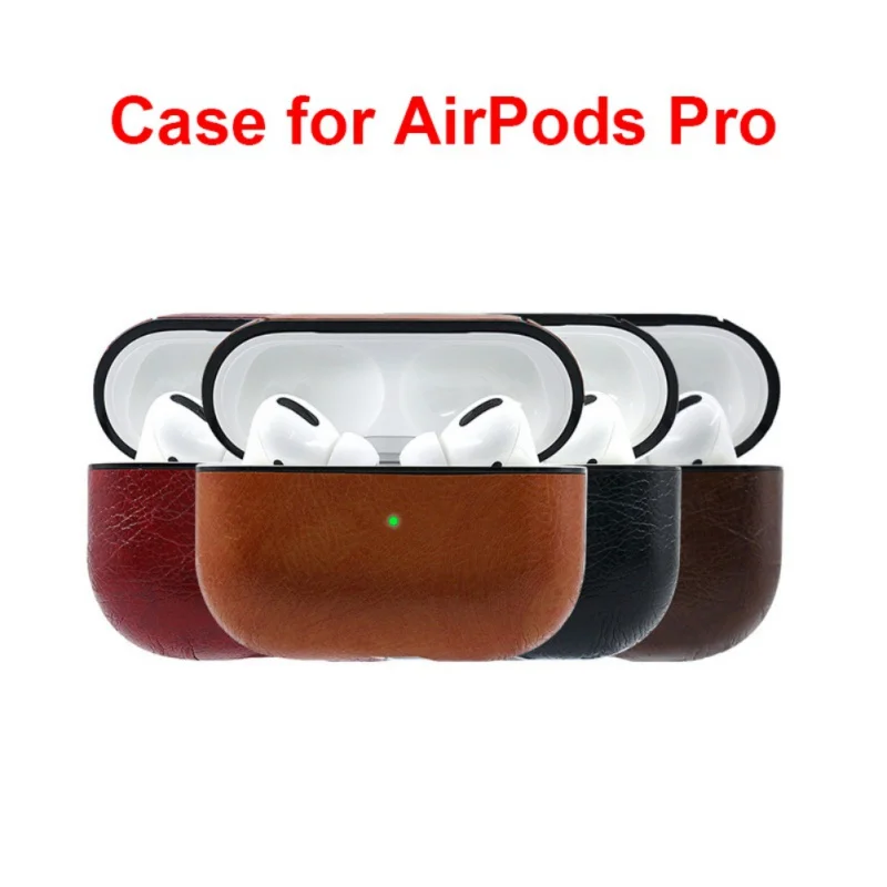 Коробка для наушников для Airpod Pro из искусственной кожи чехол анти потеря портативный застежка защитный чехол