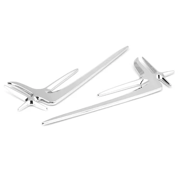 

High Quality Plastic 2pcs Lengthened Standard Stickers Fit For Mercedes Benz C Class W205 2015-2018 E Class W213 2016-2018