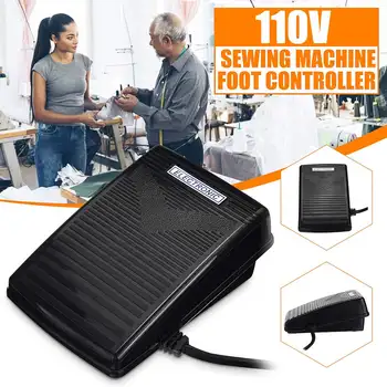 

Foot Control Pedal Black Home Sewing Machine Smooth PEDAL&CORD With Power Cord Pedal for Home Factory Foot Pedal US Plug