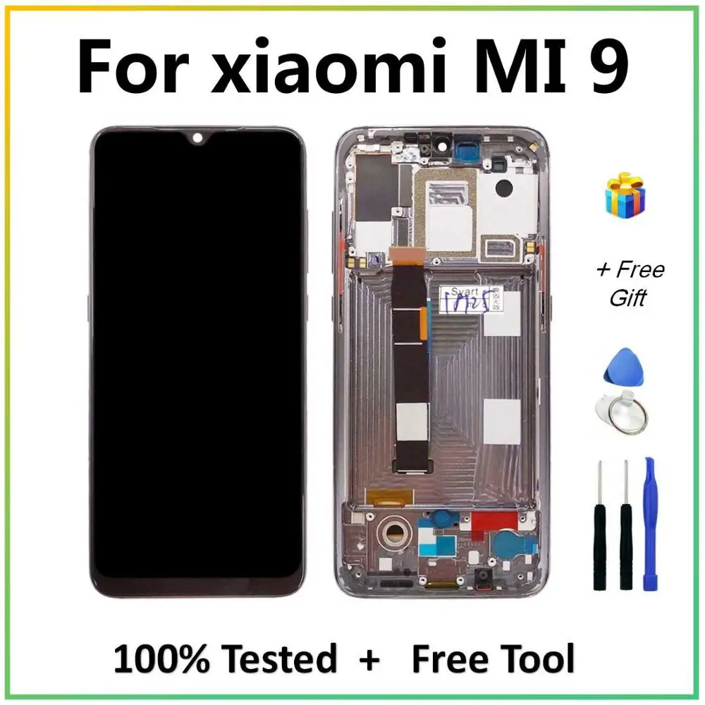 Для Xiaomi 9 ЖК дисплей сенсорный экран дигитайзер сборка 100% Протестировано для Xiaomi9