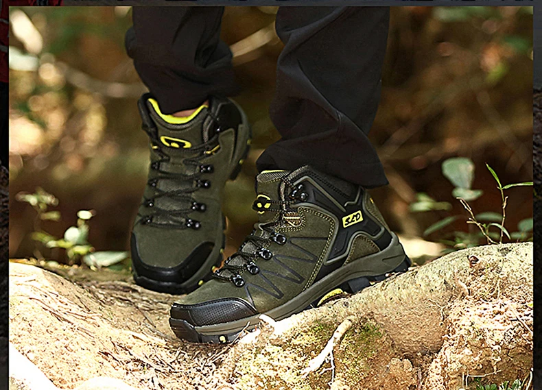 Sufei/водонепроницаемые мужские треккинговые ботинки; женские ботинки для альпинизма на резиновой подошве; походная обувь для охоты