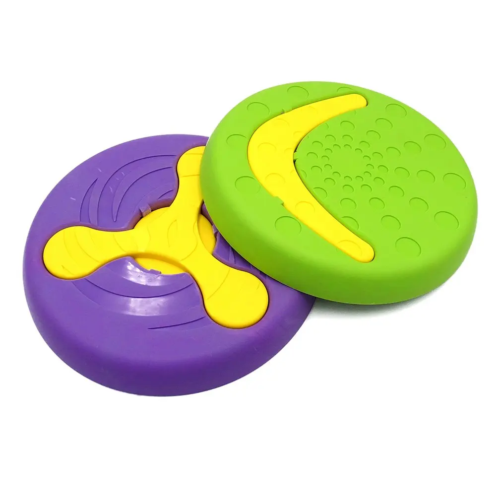 Игрушки для кошек и собак, игрушки для домашних животных на открытом воздухе, тарелка двойного назначения, головоломка для домашних животных, молярная зубная игрушечная тарелка, резиновая игрушка, лоток для кормления