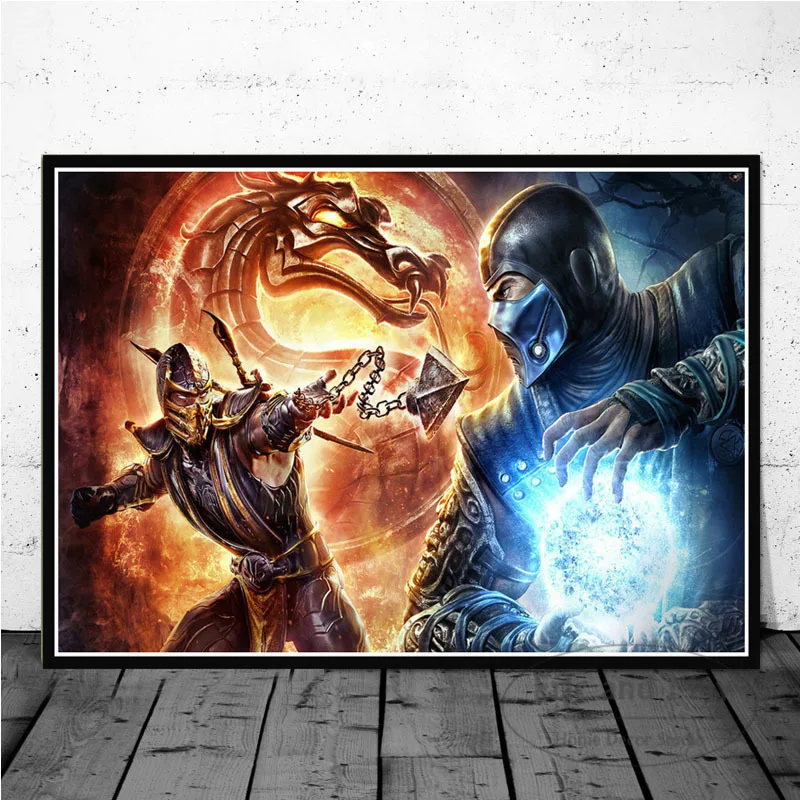 Настенные плакаты и принты Mortal Kombat настолько реальные что это больно игровые