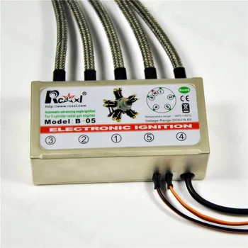 

Rcexl 5 Cylinder RADIAL ENGINE Ignition For NGK CM6 10MM 120 Degree With Universal Hall Sensor Bracket
