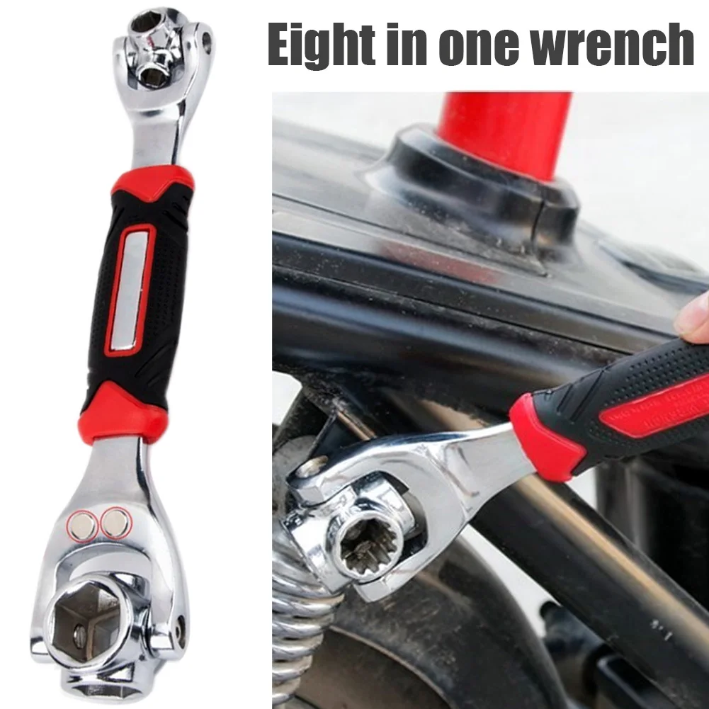 

Universal Socket Wrench 8 in 1 Multifunction Adjustable Tiger Wrench Hand Tool 360 Degree Rotatable S7 #5